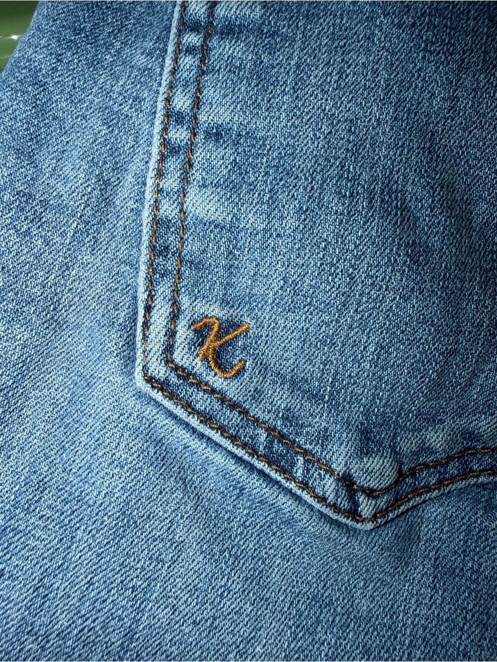 Kut from the Kloth Light Blue Rolled Cuff Denim Shorts - Picture 4 of 8